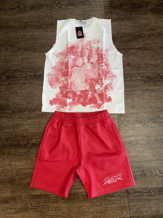 DBF Summer Sleeveless Sets Pink