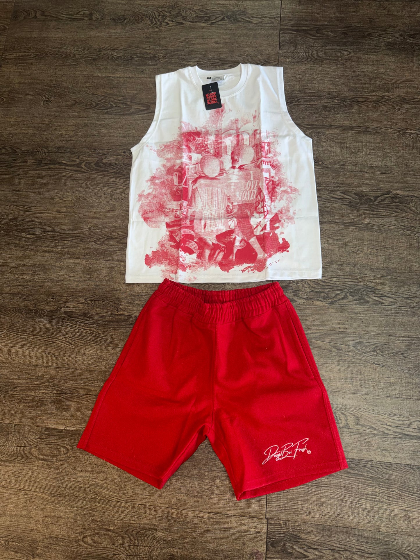 DBF Summer Sleeveless Sets Red
