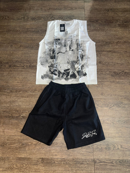 DBF Summer Sleeveless Sets Black